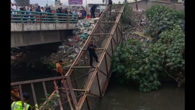 Se derrumba puente en límites de Neza y Chimalhuacán; hay 13 heridos