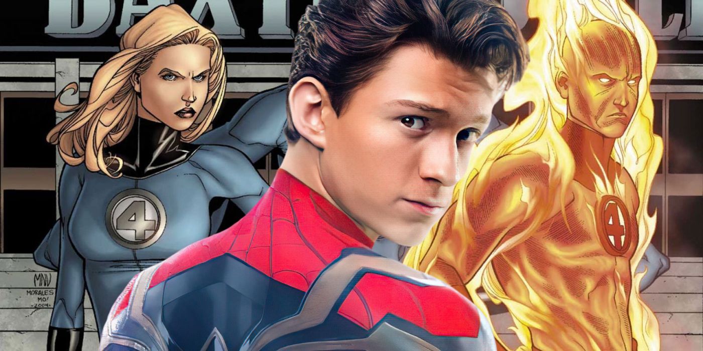 Spider-Man 4 obtiene un inteligente crossover de los Cuatro Fantásticos en un póster para fanáticos de MCU