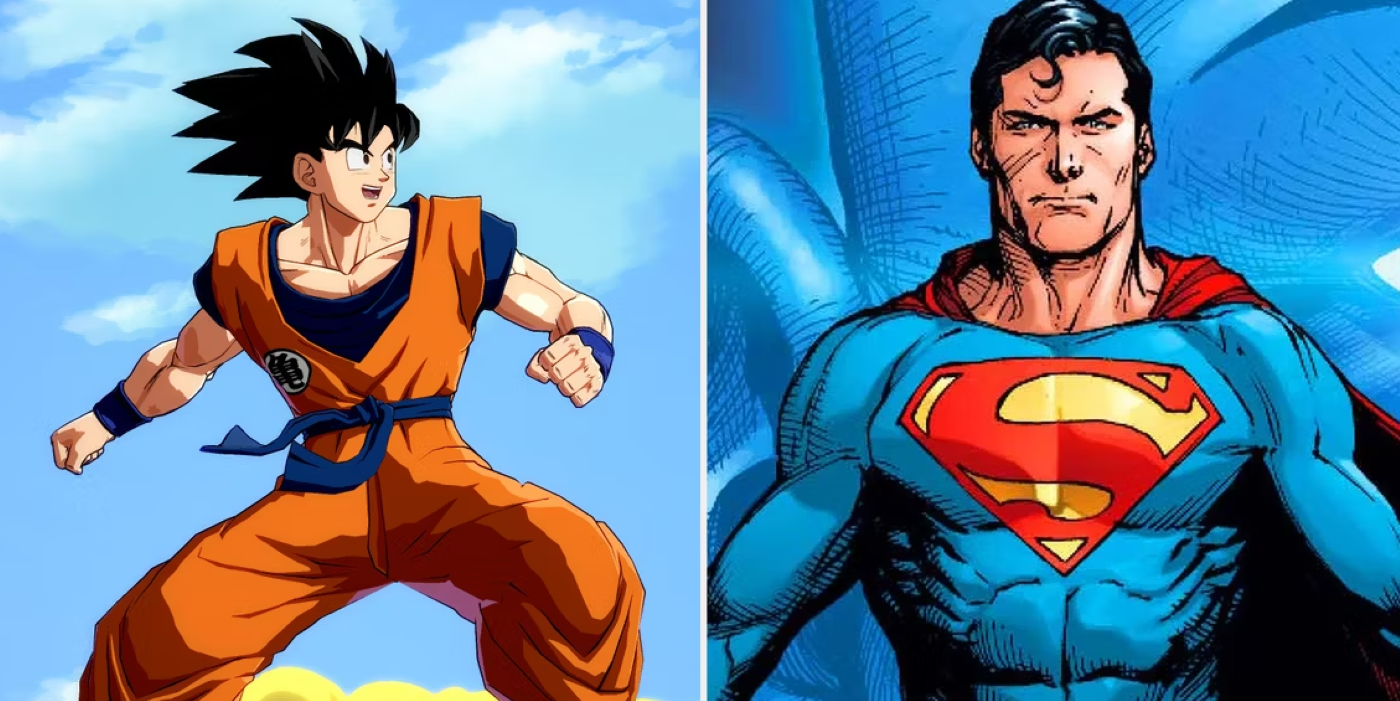 Superman y Goku se encuentran durante sus orígenes idénticos en Genius Fanart