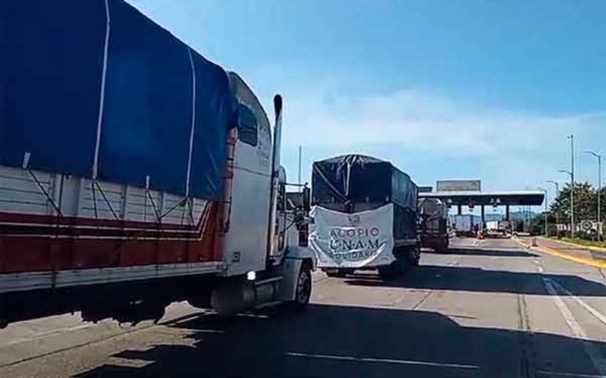 UNAM envía 182 toneladas más de ayuda para Guerrero