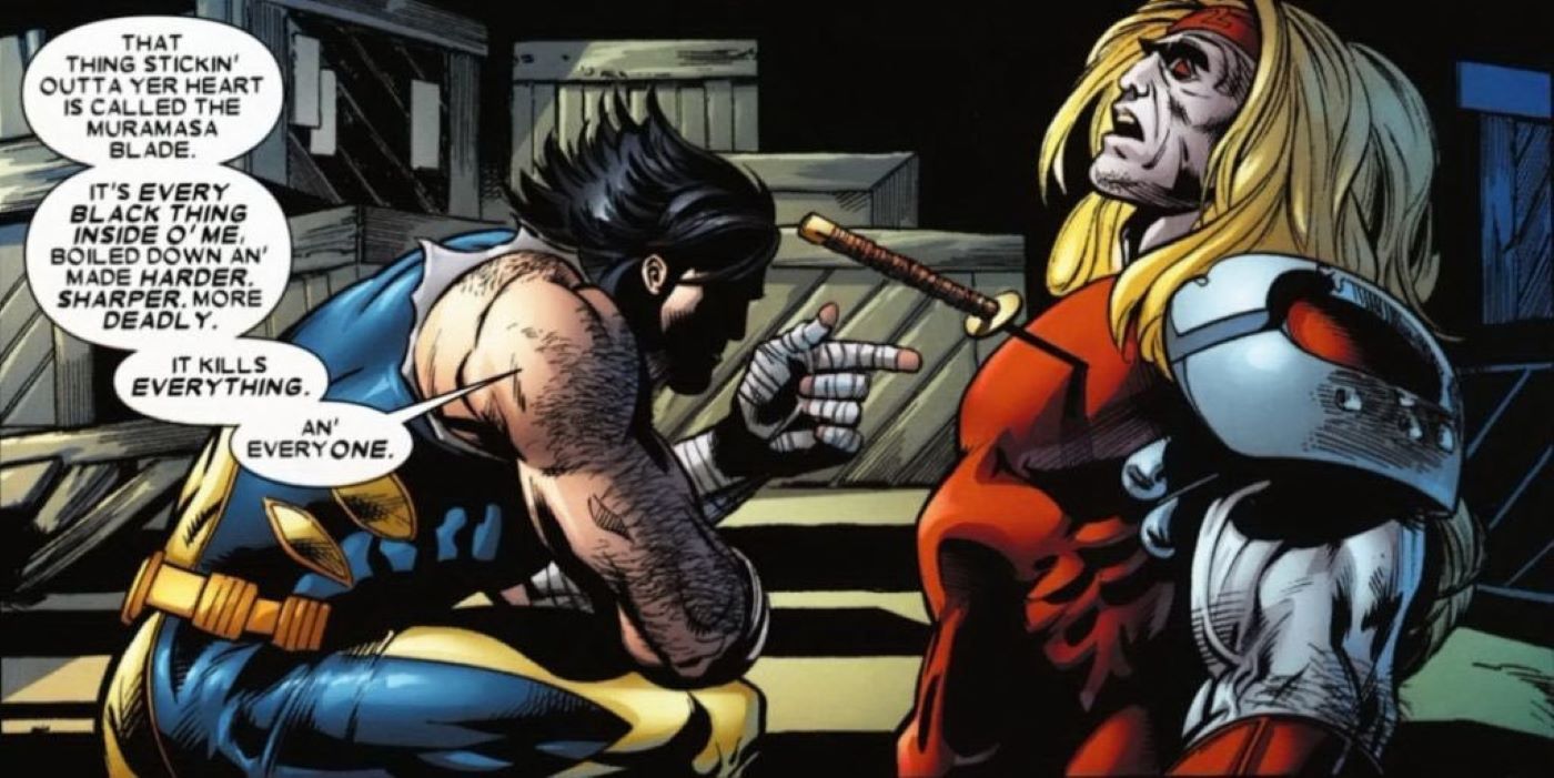 Wolverine usa la espada de Muramasa en Omega Red