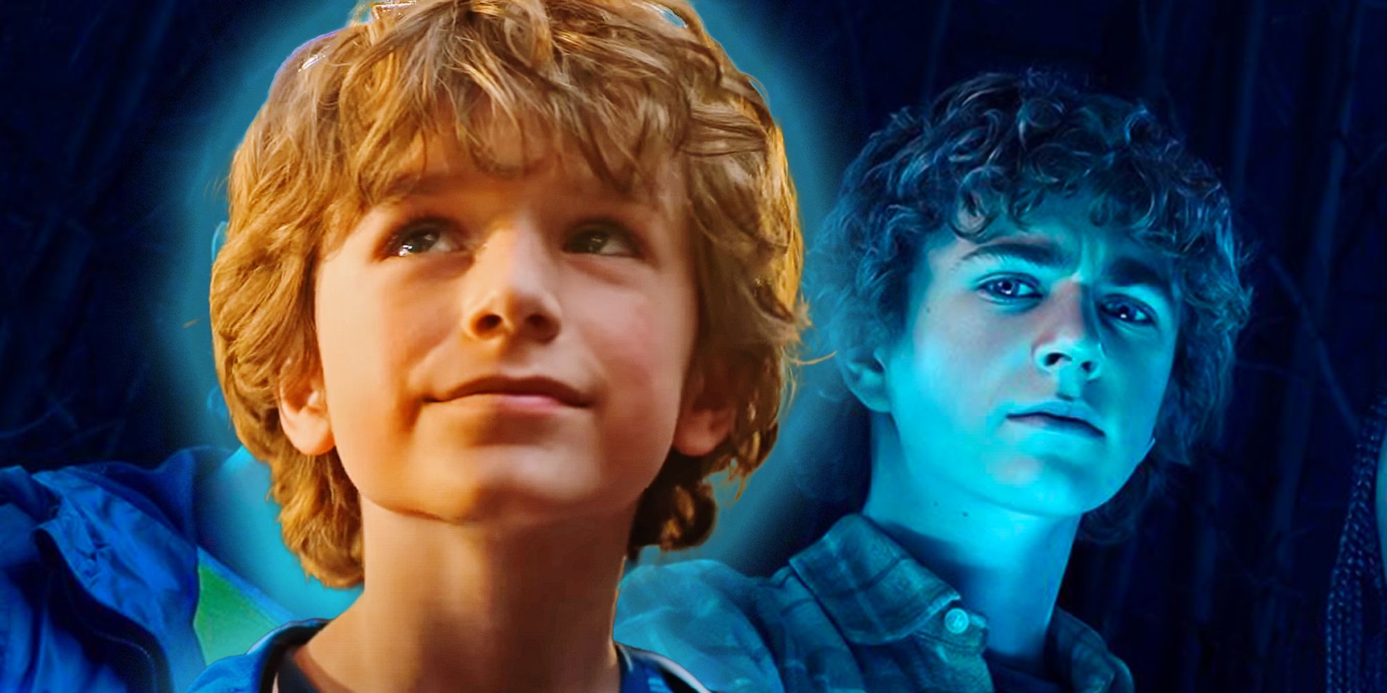 ¿Quién interpreta al joven Percy en los flashbacks de Percy Jackson y los olímpicos?