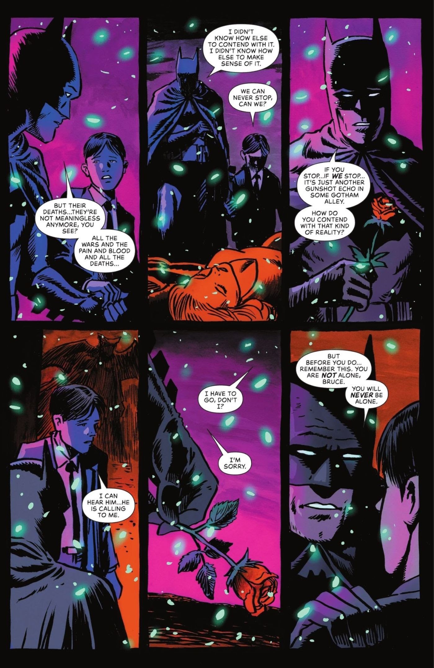 Detective Comics #1075, Bruce explica por qué nunca puede dejar de ser Batman