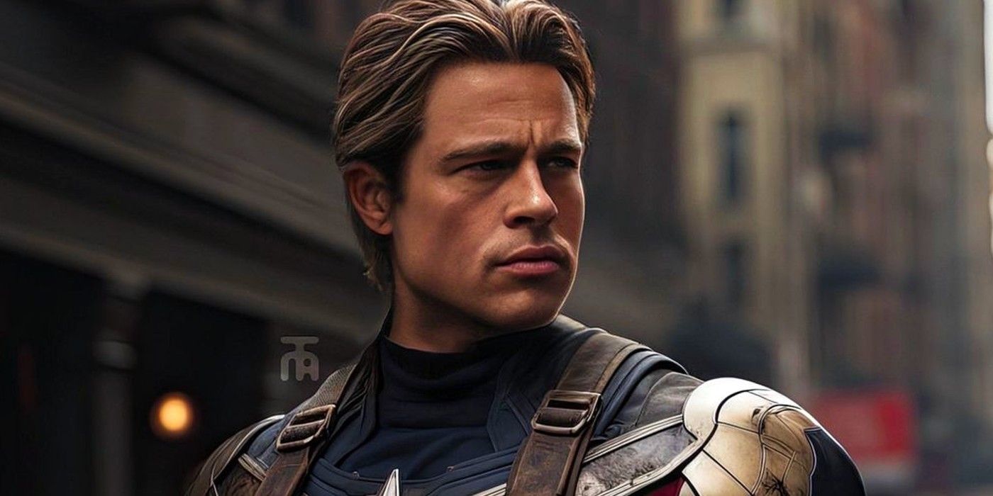 Brad Pitt reemplaza a Chris Evans como Capitán América en el impresionante arte del MCU de los Vengadores de los 90
