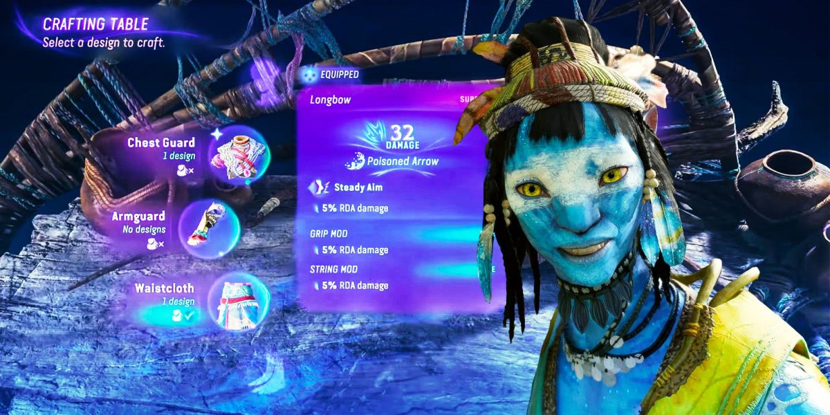 Cómo crear tu propio equipo en Avatar: Fronteras de Pandora