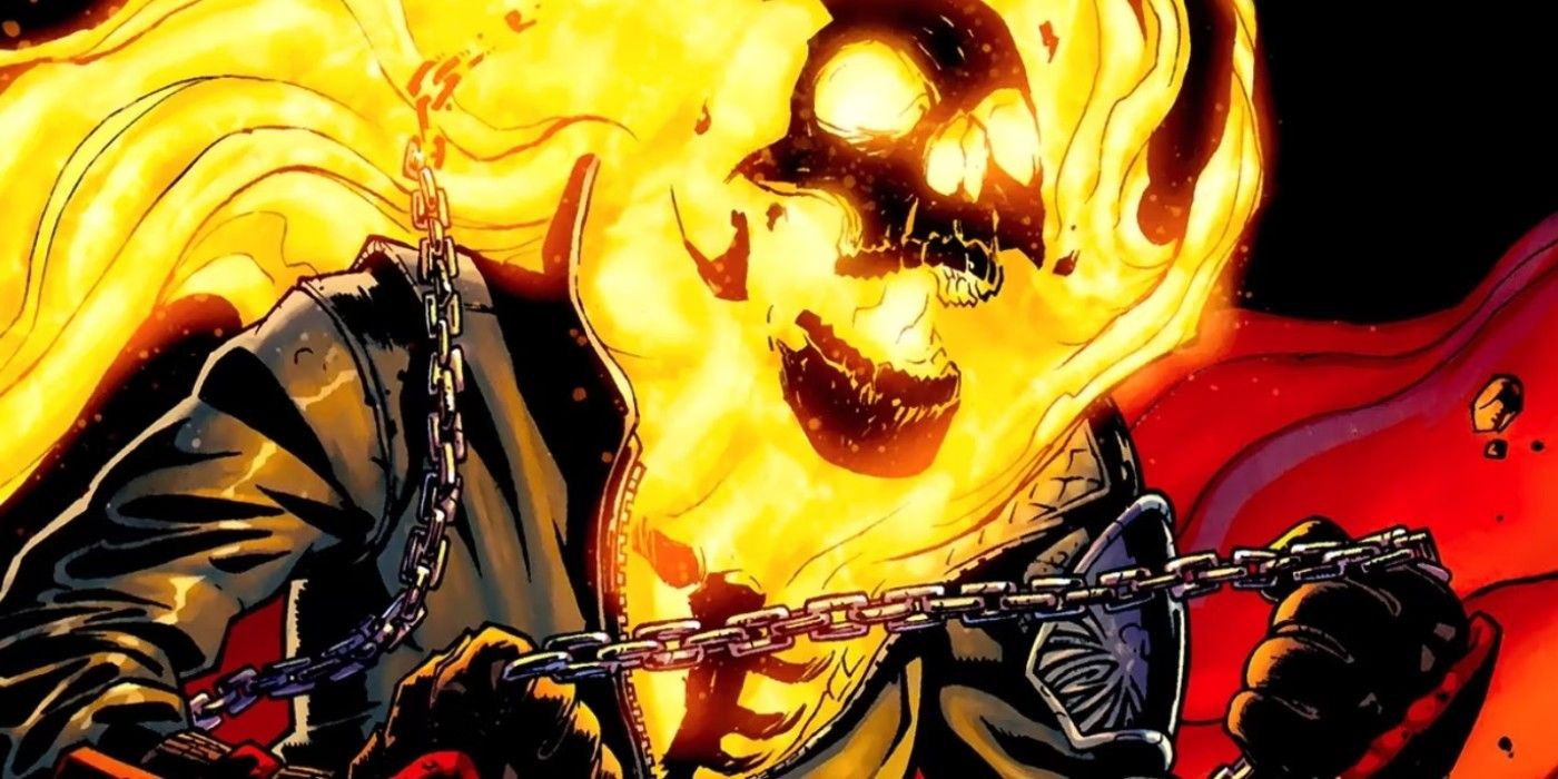 El aterrador compañero de Ghost Rider, “Kid Vengeance”, tiene una bicicleta en llamas en un fanart asombroso