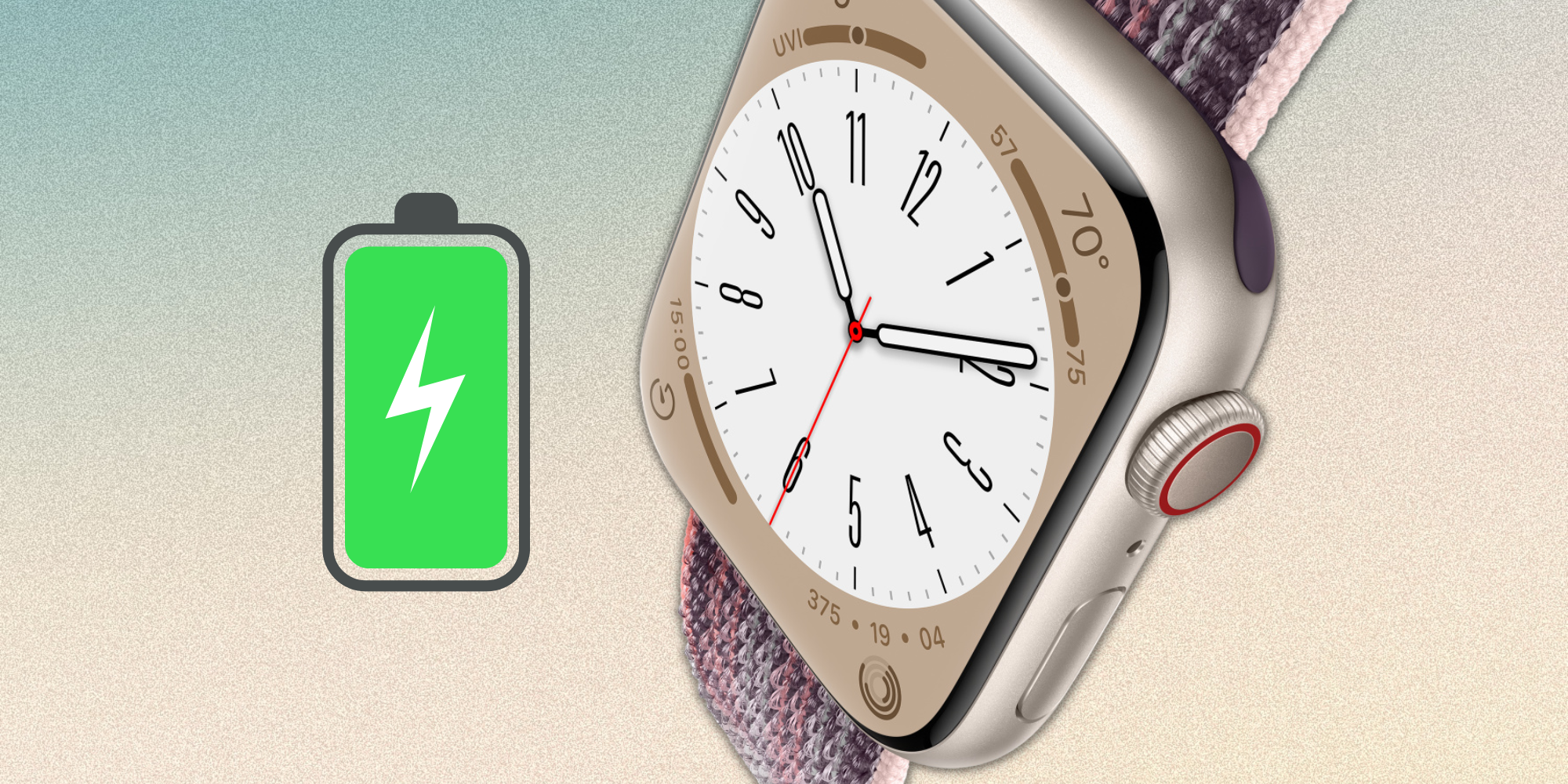 Explicación de la duración de la batería y el tiempo de carga del Apple Watch Series 8