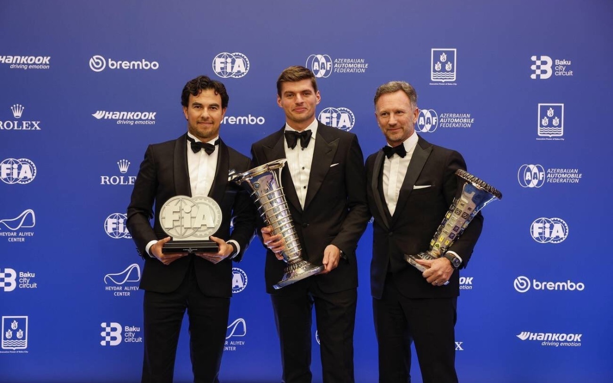 Gala FIA: ‘Checo’ Pérez recibe su trofeo por el subcampeonato | Ganadores