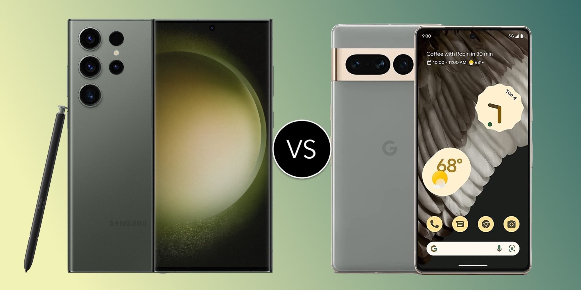 Galaxy S23 Ultra vs.  Pixel 7 Pro: buques insignia de Samsung y Google, comparados