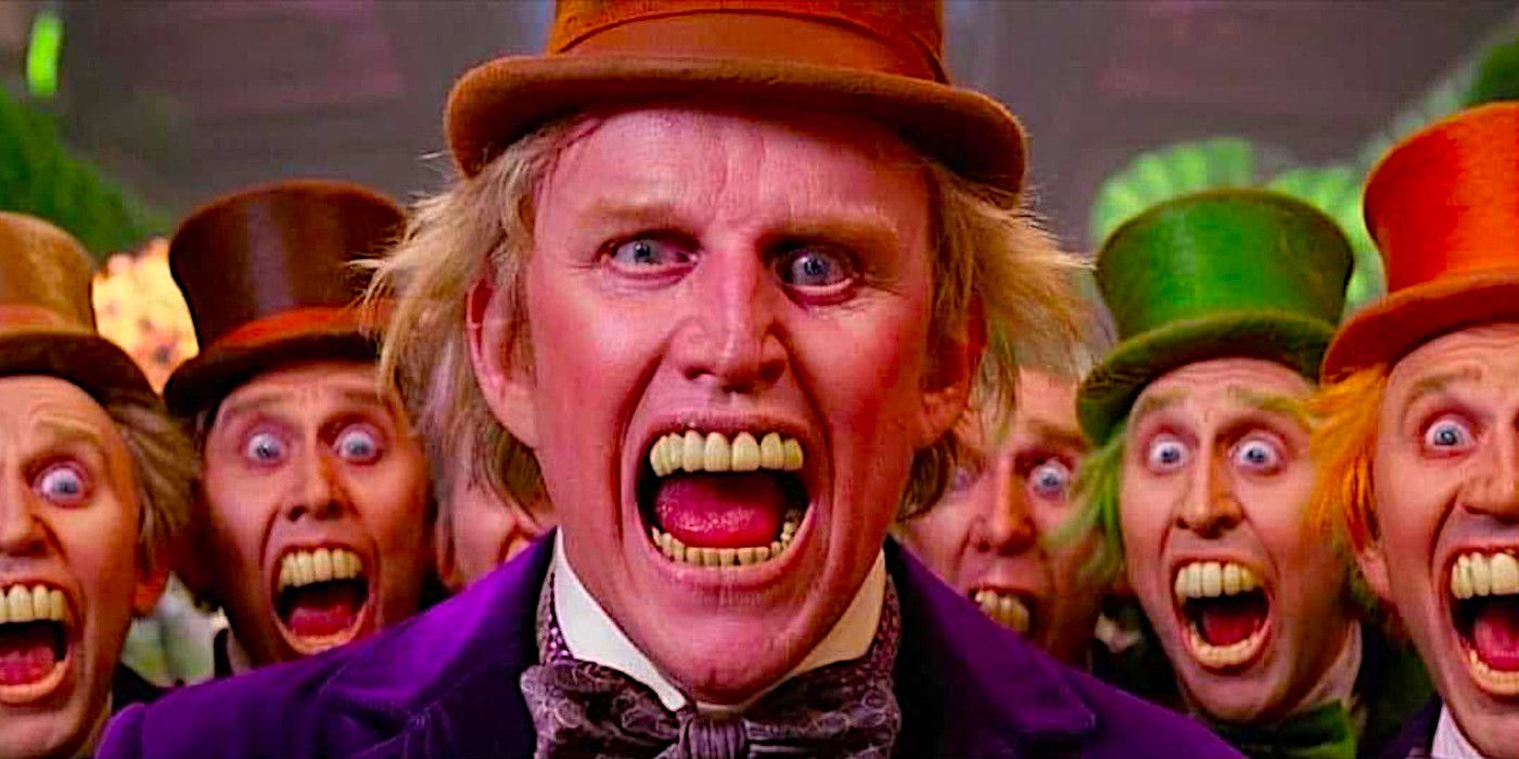 Gary Busey imaginado como un ejército de Willy Wonkas es más aterrador que esa espeluznante escena del túnel