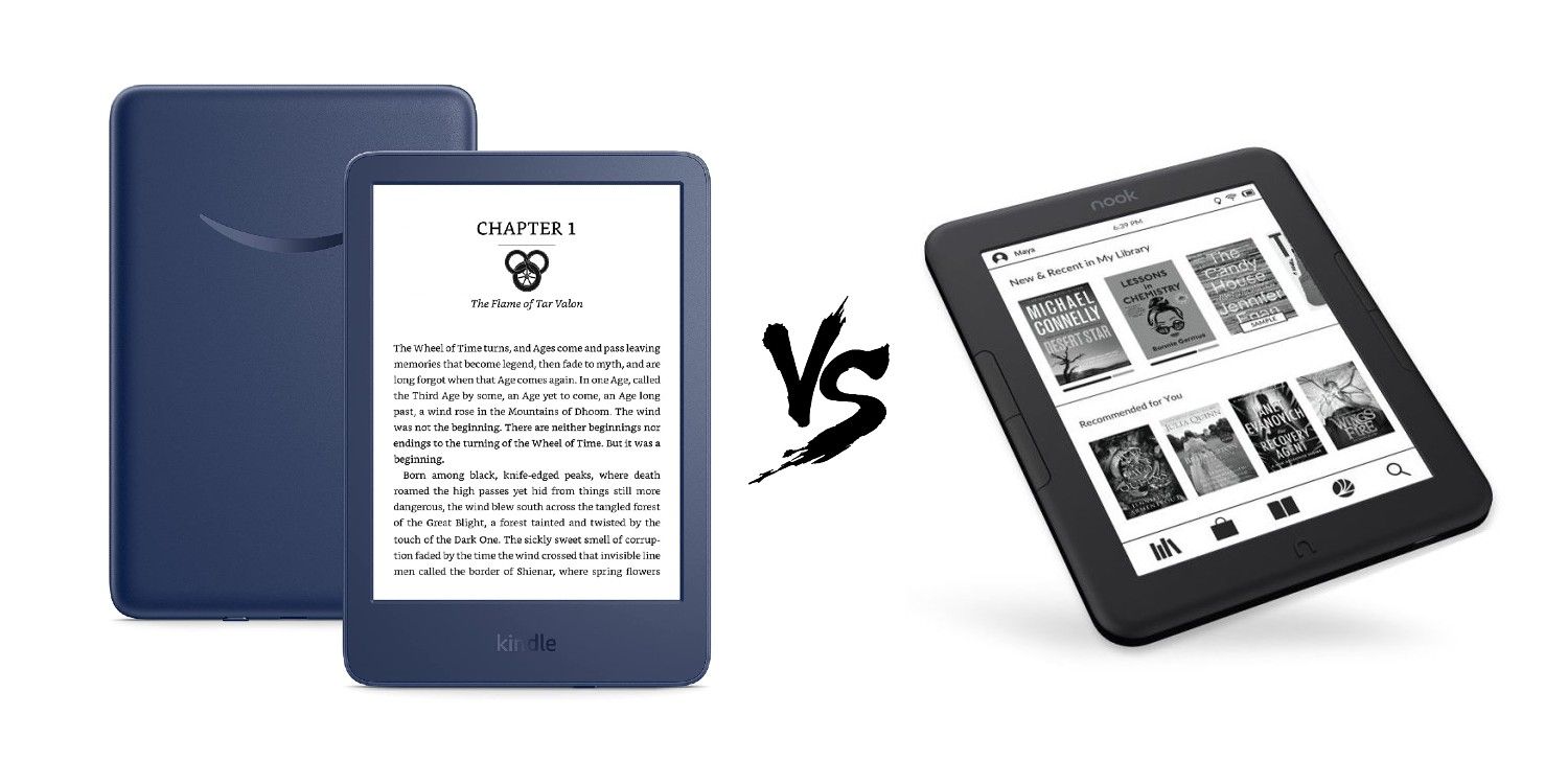 Kindle (2022) vs.  Nook GlowLight 4e: ¿Qué lector electrónico debería comprar?