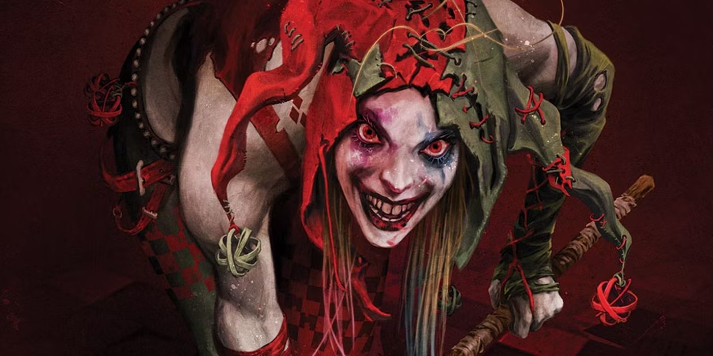 La espeluznante portada de Harley Quinn convierte al héroe tonto en un demonio de pesadilla