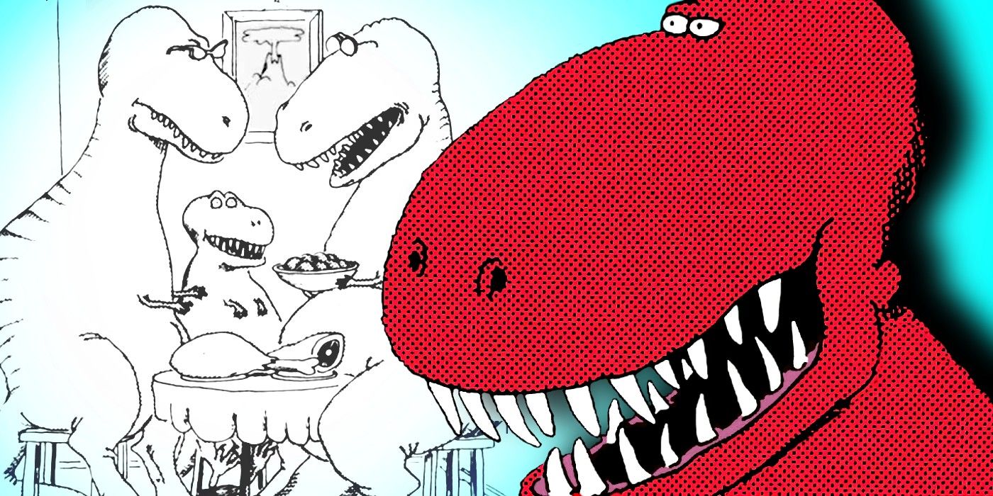 Los 10 cómics de dinosaurios más divertidos de Far Side protagonizados por el Tiranosaurio Rex