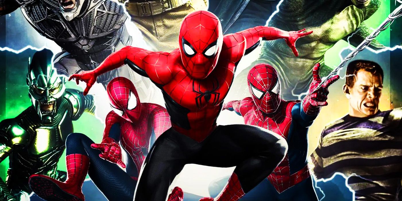Los 3 actores de Spider-Man se reúnen para luchar contra los Seis Siniestros de Marvel en un impresionante arte del MCU