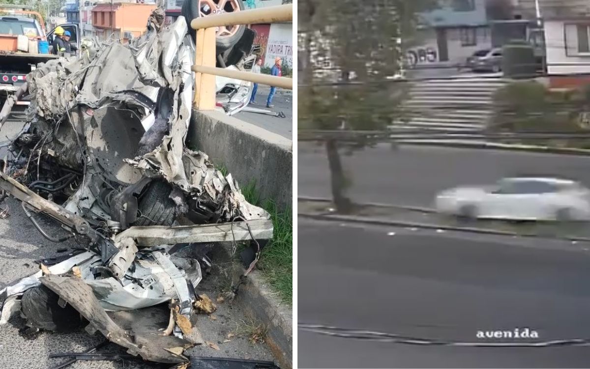 Muere conductor tras aparatoso choque en Atizapán | Video