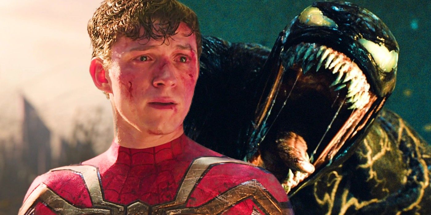 Peter Parker de Tom Holland es infectado por Venom en el arte de MCU Spider-Man 4