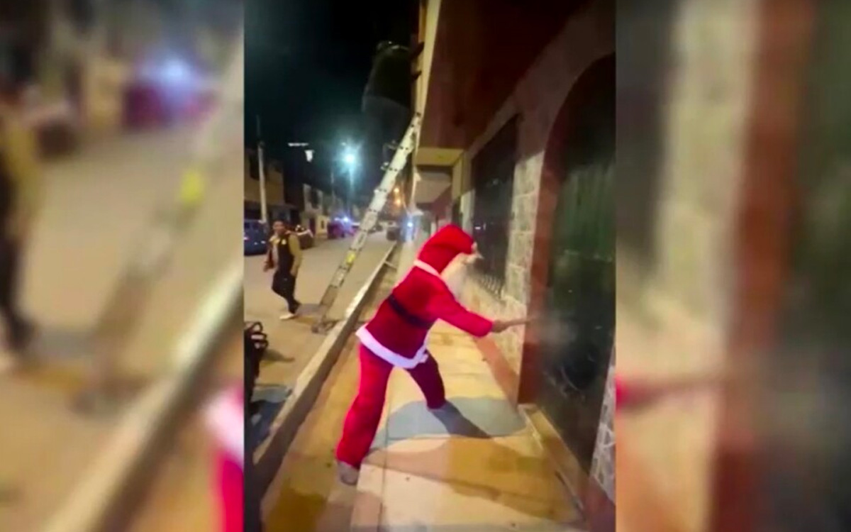 Santa Claus detiene a narcotraficantes en Perú