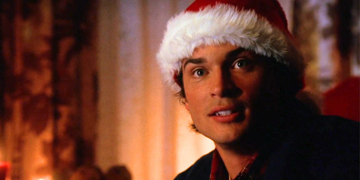 Superman de Tom Welling recibe la Navidad familiar que se merece en el arte festivo de Smallville