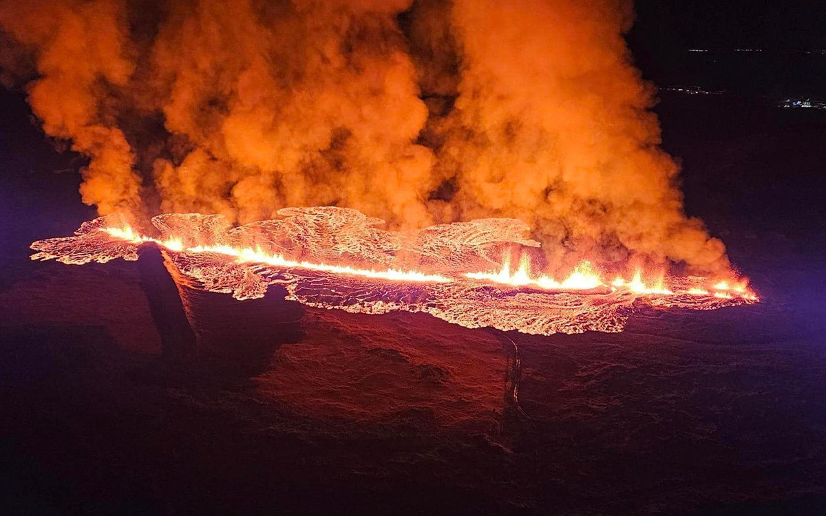 Así se vio la reciente erupción en Islandia | Fotos