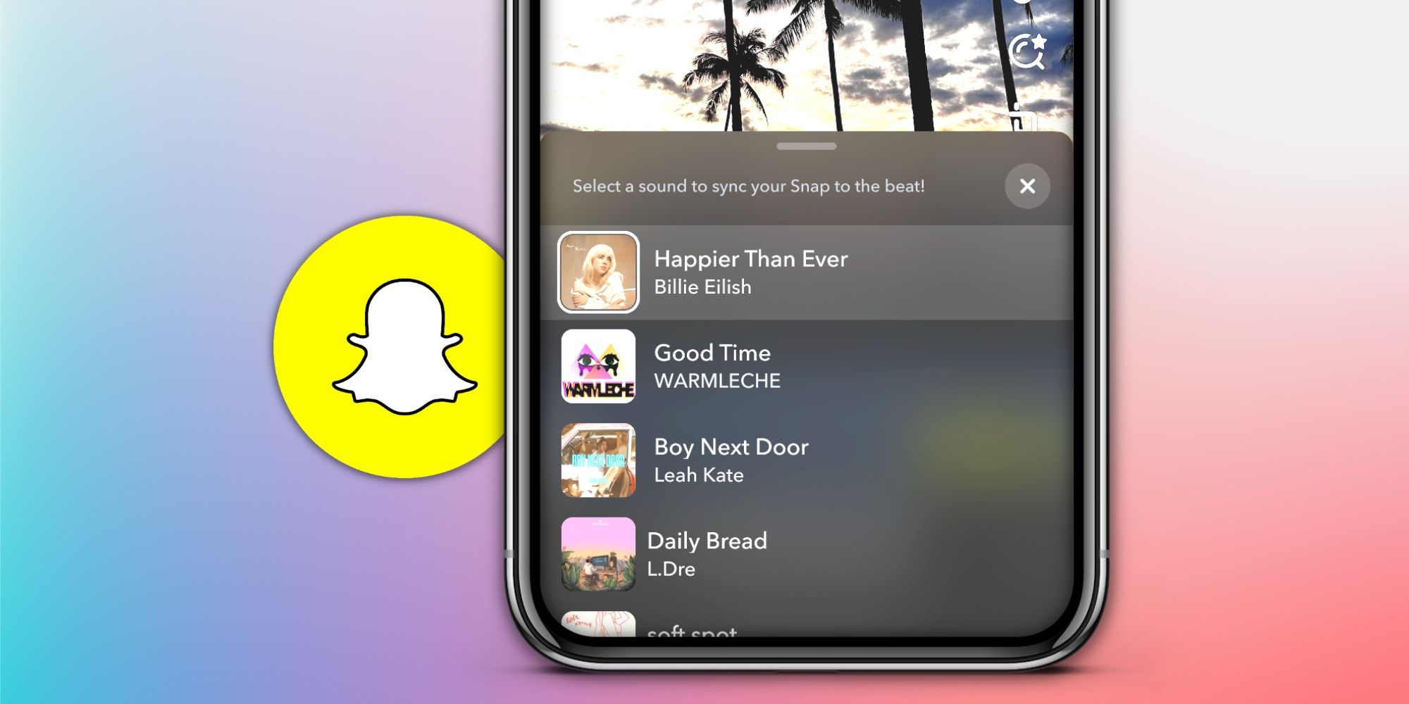 Cómo crear vídeos de montaje con banda sonora en Snapchat