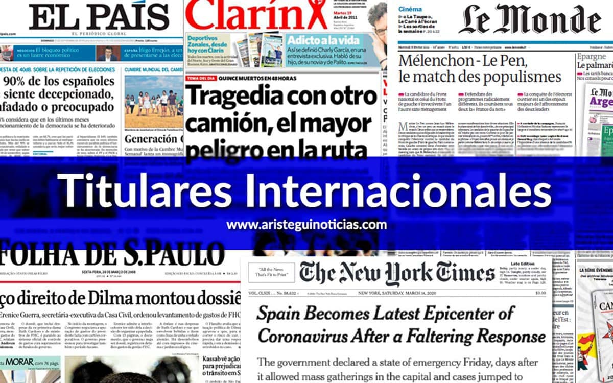 Pavoroso incendio en Valencia; FMI apoya el ajuste en Argentina; y más | Primeras planas del mundo 23/02/2024