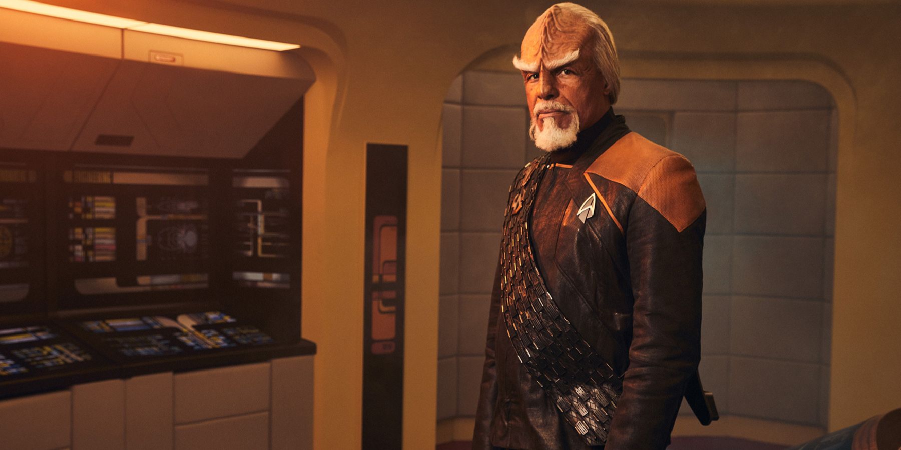 El actor de Worf, Michael Dorn, llama a Star Trek: el puente Enterprise-D de TNG "una sala de estar cómoda"