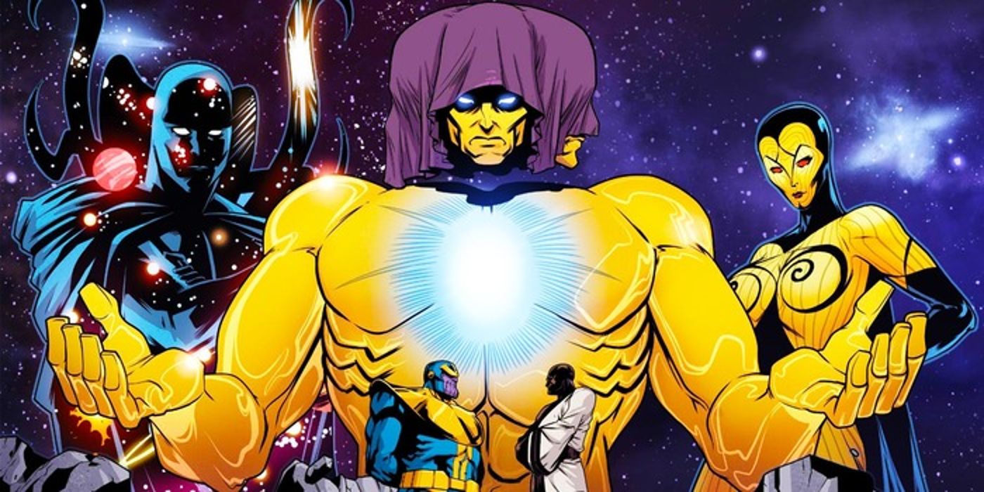 Galactus se enfrenta al tribunal viviente en un fanart alucinante de los dioses cósmicos de Marvel