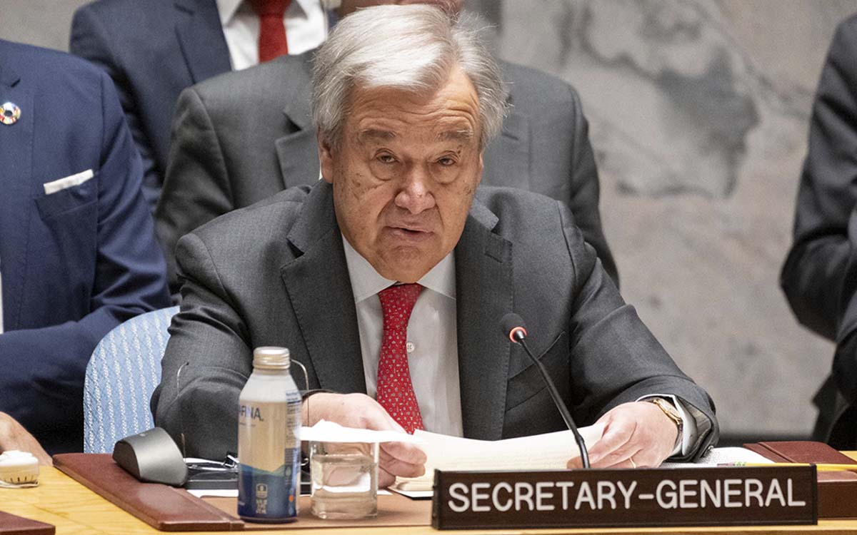 Guterres reitera en la ONU que es 'inaceptable' que Israel rechace la solución de dos Estados