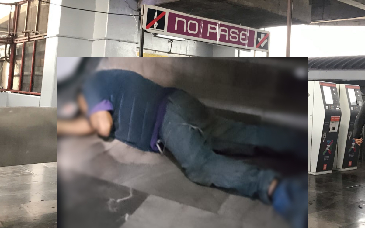 Hallan hombre muerto en escaleras del Metro Pantitlán