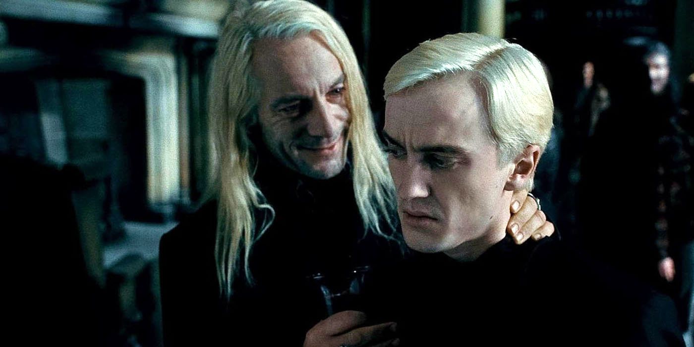 Harry Potter: los actores Draco y Lucius Malfoy se reúnen en una nueva imagen