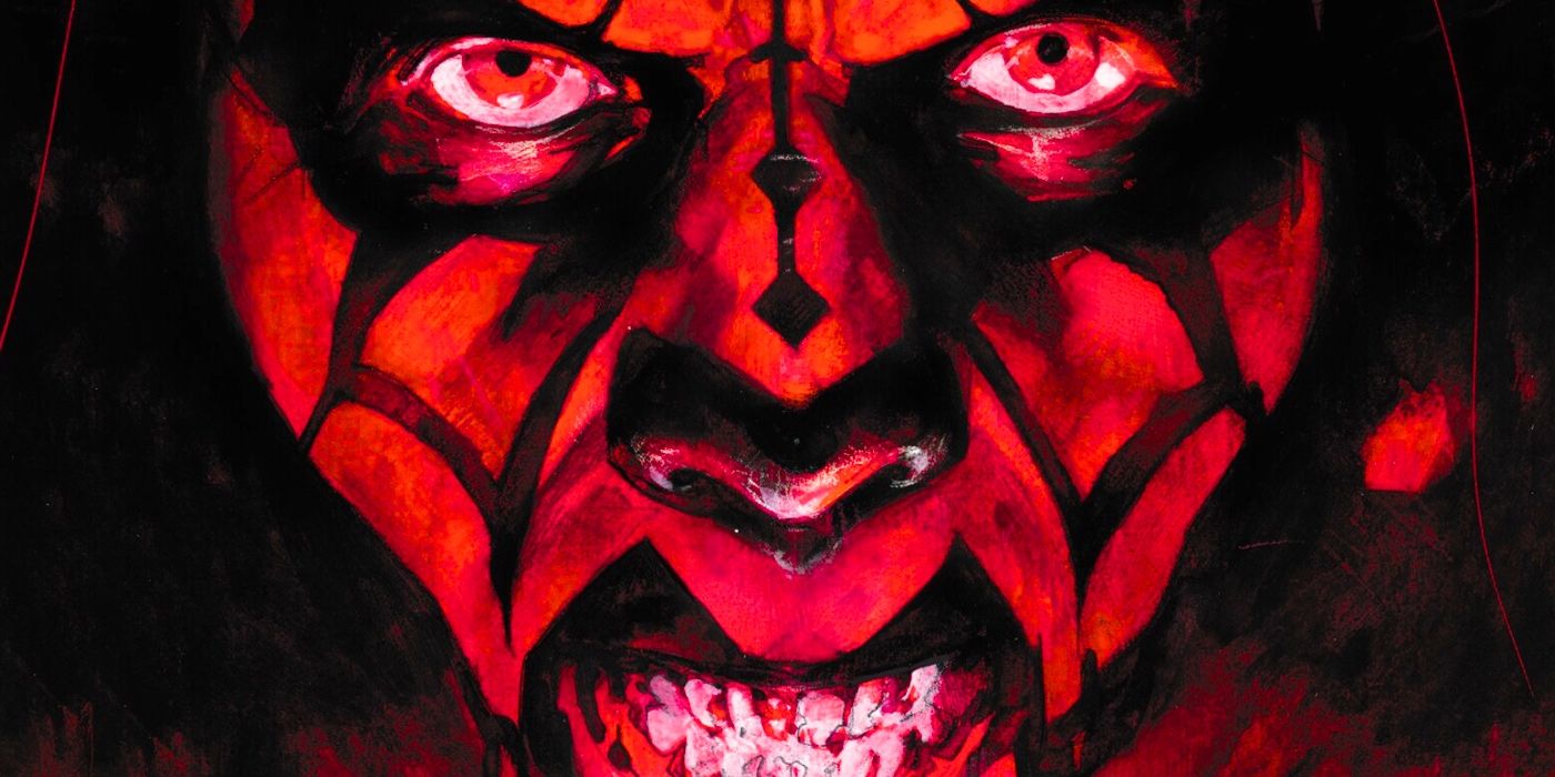 "La ocultación final cree en el caos": Darth Maul luchará contra los opuestos del lado oscuro de los Sith en una nueva serie en blanco, negro y rojo