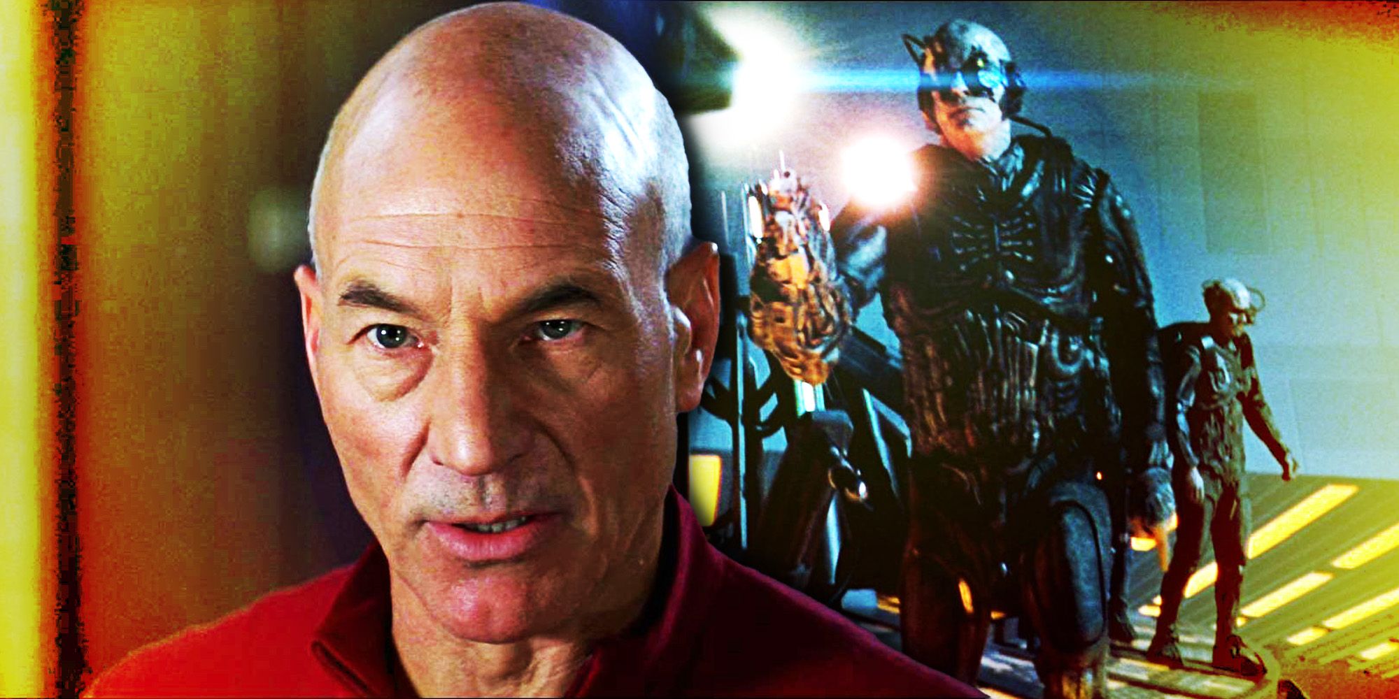 Olvídese de la muerte familiar de Picard y haga que Jean-Luc sea más “heroico” en Star Trek: primer contacto, dijo Patrick Stewart