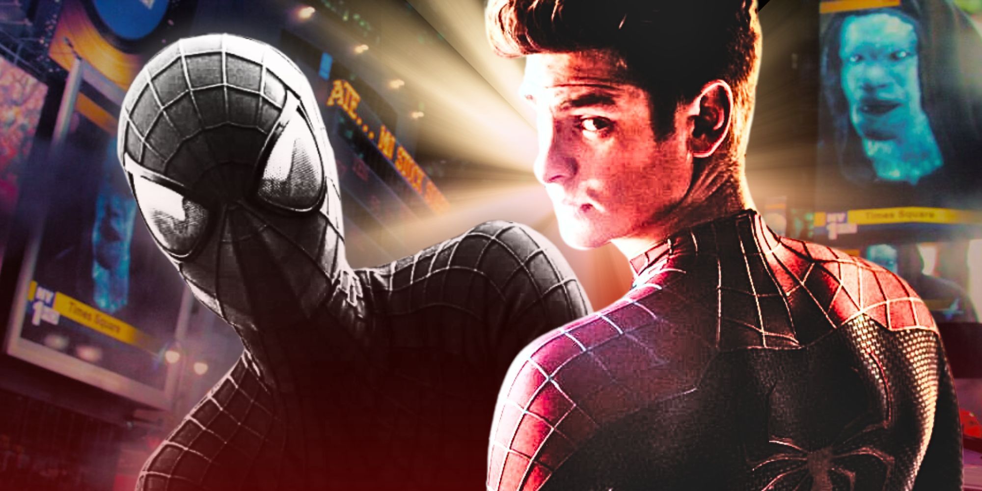 Spider-Man de Andrew Garfield se pone un traje negro y lucha contra Venom en el arte de The Amazing Spider-Man 3