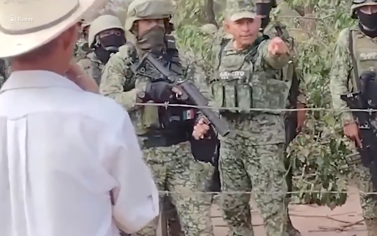 ‘Te tengo ubicado cabrón’: Militar a habitante de Chicomuselo | Video