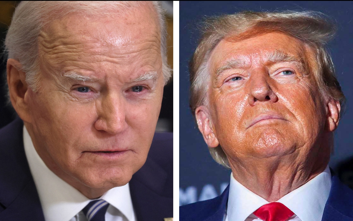 ¿Por qué se ve a Biden mucho más grande que Trump si solo se llevan tres años?