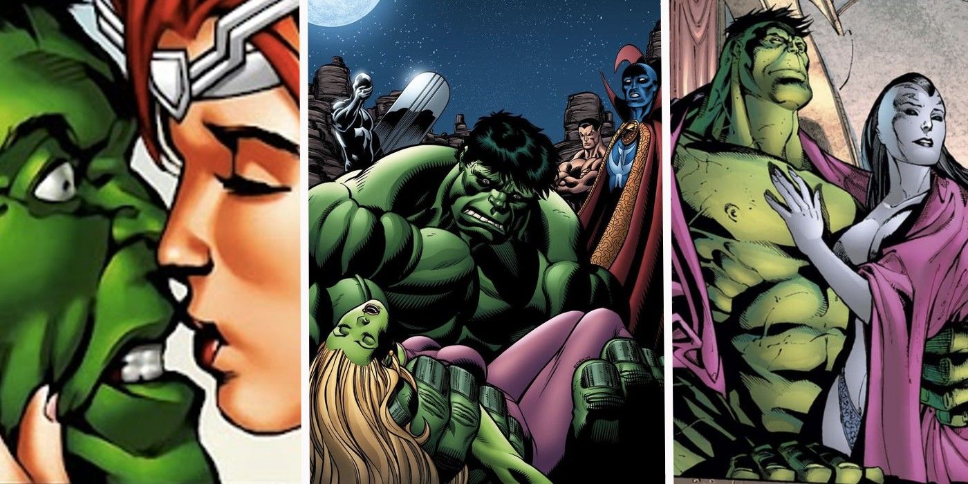 Los 10 mejores intereses amorosos de Hulk en la historia de Marvel, clasificados según lo desconsolado que lo dejaron