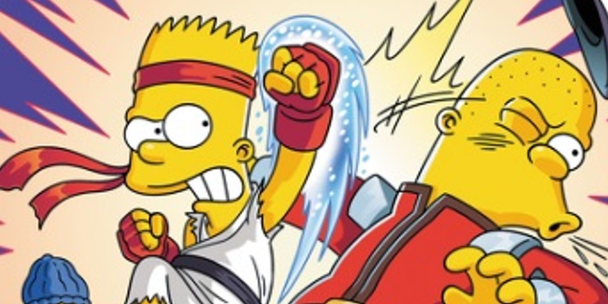 Los personajes de Los Simpson se convierten en sus homólogos de Street Fighter 2 en el arte