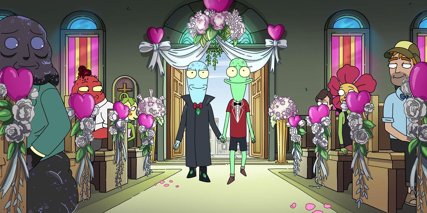 Korvo y Terry se casan en el especial de San Valentín de Solar Opposites