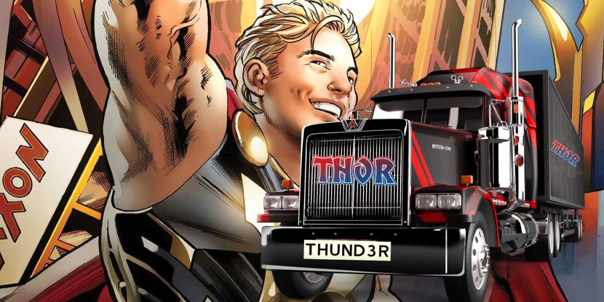 "Chad Hammer y el Thor-Truck": el nuevo Thor de Marvel tiene su propio batimóvil