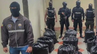 Ecuador asegura cerca de 1.5 toneladas de droga que supuestamente iban a ser enviadas a México