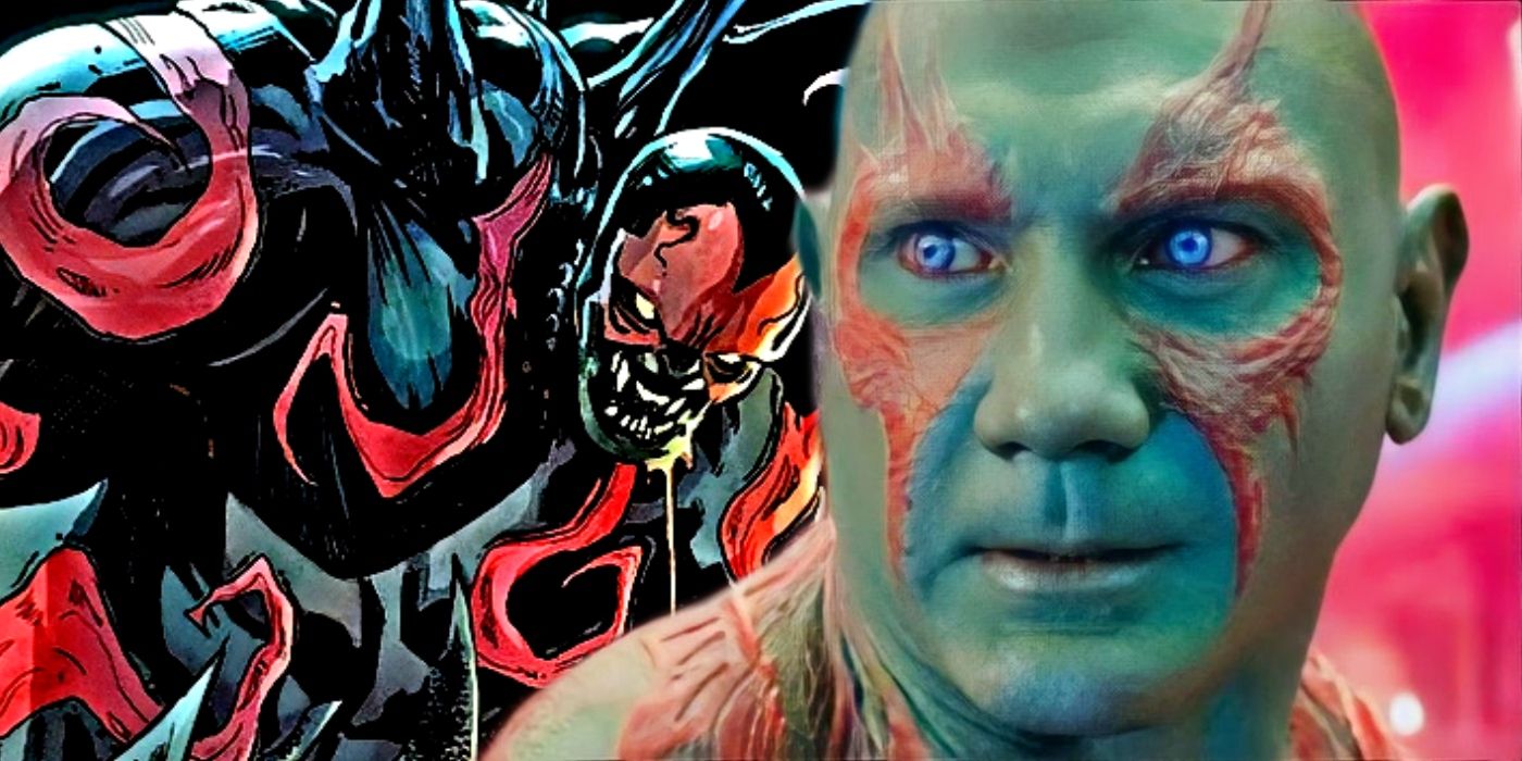 El nuevo disfraz de Drax el Destructor es aún más aterrador que cuando se convirtió en Venom