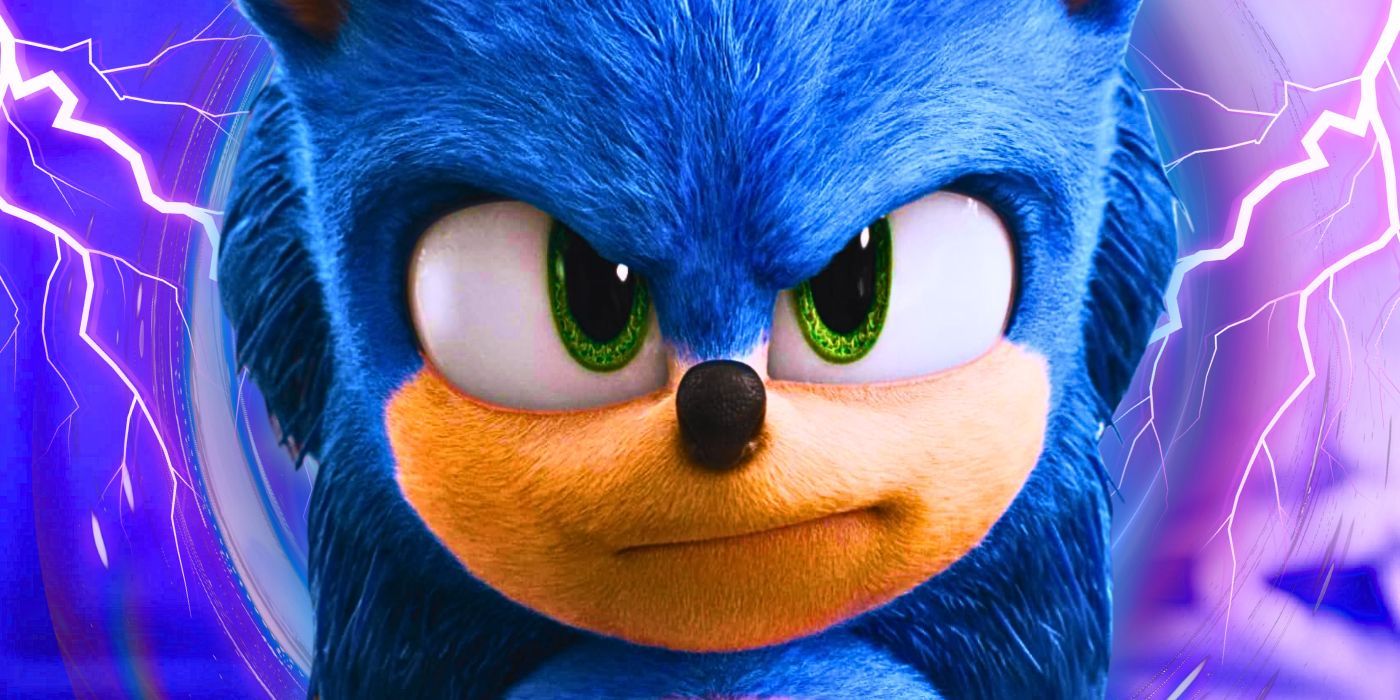 Sonic-The-Hedgehog luce intenso y decidido.