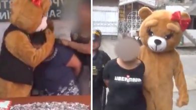 Policía se disfraza de oso de peluche en San Valentín para detener a criminal | Video
