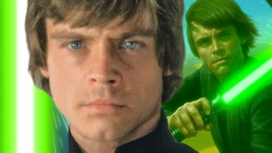 Star Wars revela la primera vez que Luke empuña su sable de luz verde, reescribiendo el canon de la película