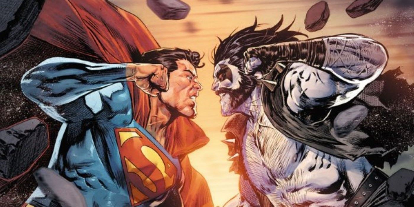 Superman vs. Lobo: el arte oficial lleva una rivalidad icónica de DC al siguiente nivel