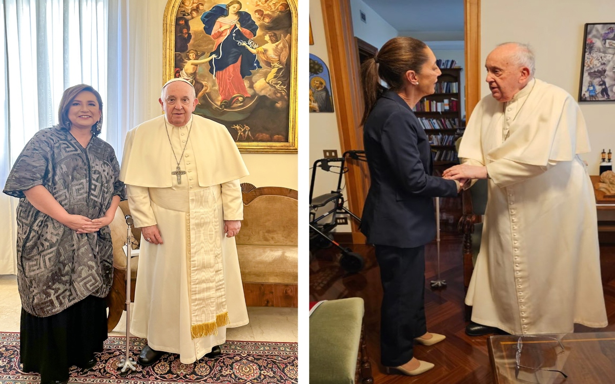 Xóchitl Gálvez y Claudia Sheinbaum confirman audiencia con el Papa Francisco