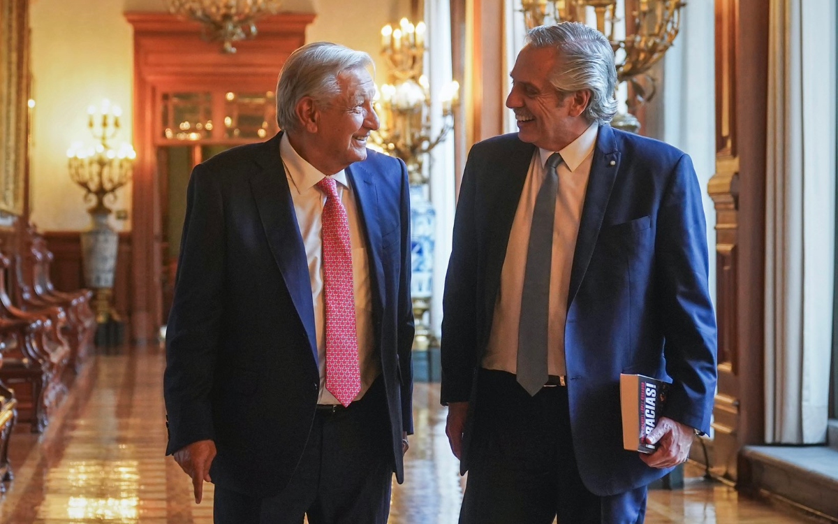 AMLO se reúne con expresidente de Argentina, Alberto Fernández
