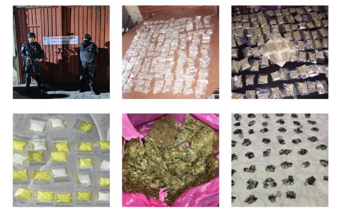Aseguran más de 800 dosis de narcóticos y detienen a cuatro en Iztapalapa