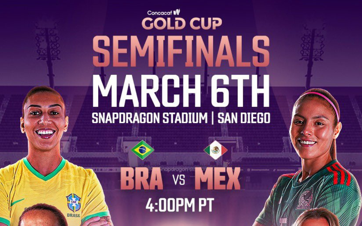 Copa Oro Femenil: ¿Dónde y a qué hora ver la Semifinal entre México y Brasil?