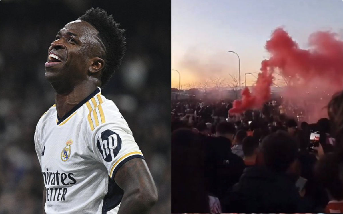 Denuncian cánticos racistas contra Vinícius Jr en alrededores del Estadio Cívitas Metropolitano | Video